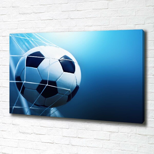 Canvas wall art Ball in the goal