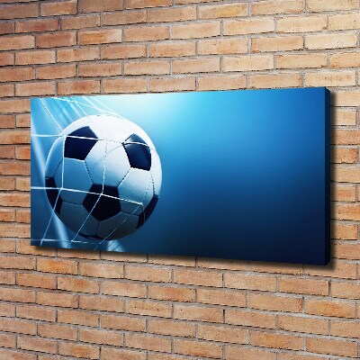 Canvas wall art Ball in the goal