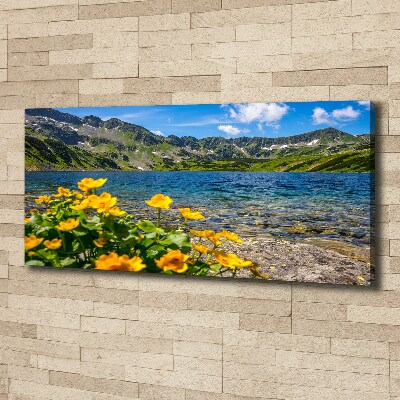 Canvas wall art Lake in the mountains