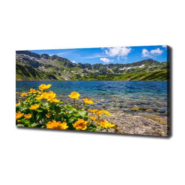 Canvas wall art Lake in the mountains