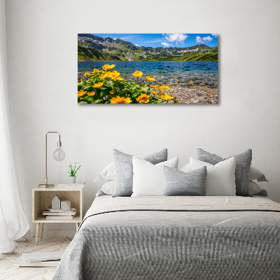 Canvas wall art Lake in the mountains