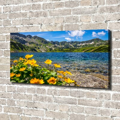 Canvas wall art Lake in the mountains