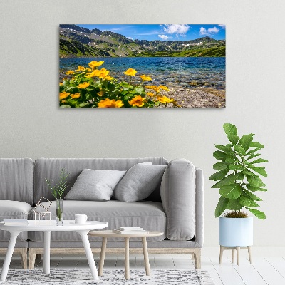 Canvas wall art Lake in the mountains