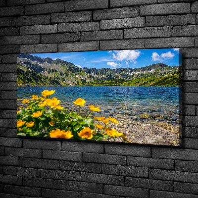 Canvas wall art Lake in the mountains