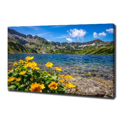 Canvas wall art Lake in the mountains