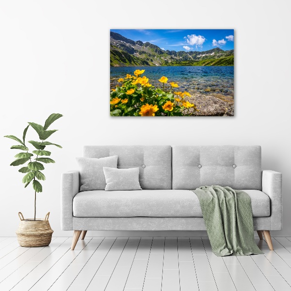 Canvas wall art Lake in the mountains