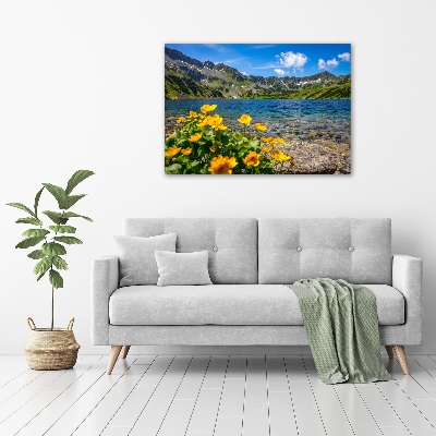 Canvas wall art Lake in the mountains