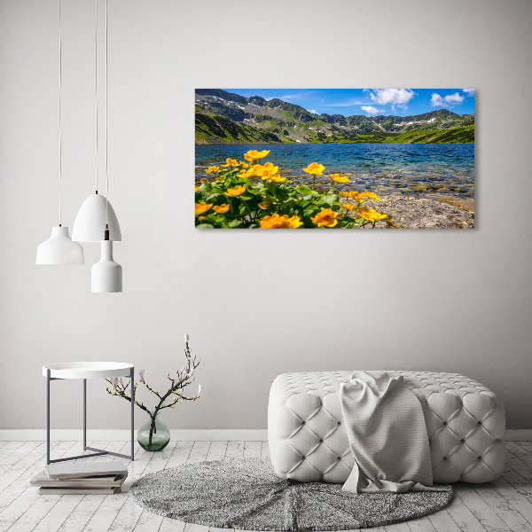 Canvas wall art Lake in the mountains