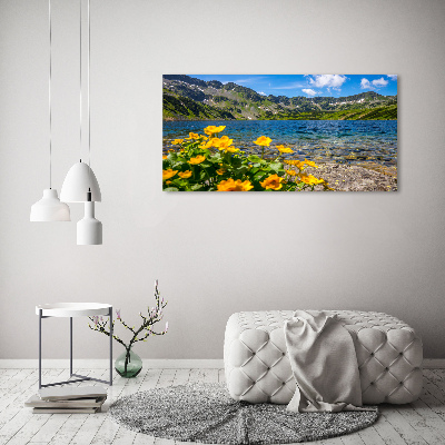 Canvas wall art Lake in the mountains