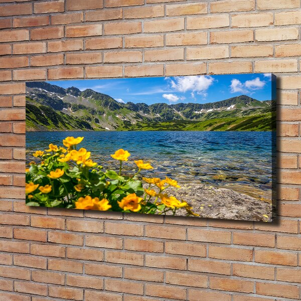 Canvas wall art Lake in the mountains