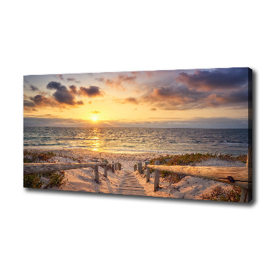 Canvas wall art Path to the beach