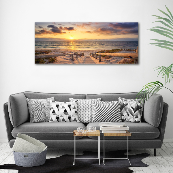 Canvas wall art Path to the beach