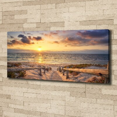 Canvas wall art Path to the beach