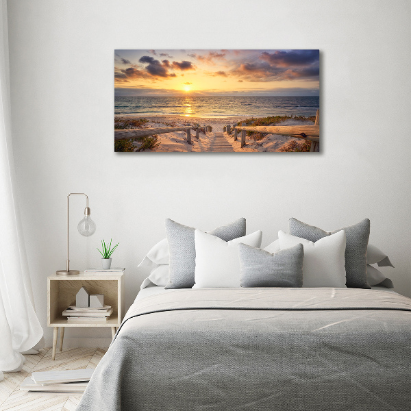 Canvas wall art Path to the beach