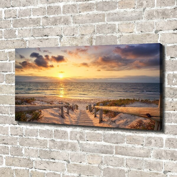 Canvas wall art Path to the beach