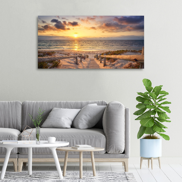 Canvas wall art Path to the beach