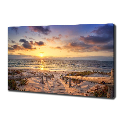 Canvas wall art Path to the beach