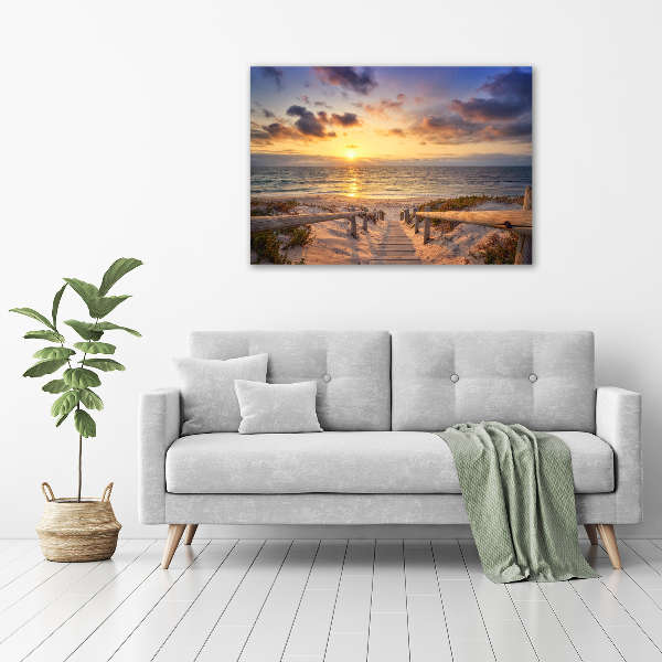 Canvas wall art Path to the beach