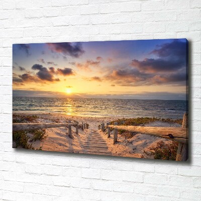 Canvas wall art Path to the beach