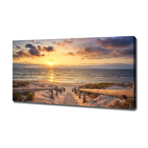 Canvas wall art Path to the beach