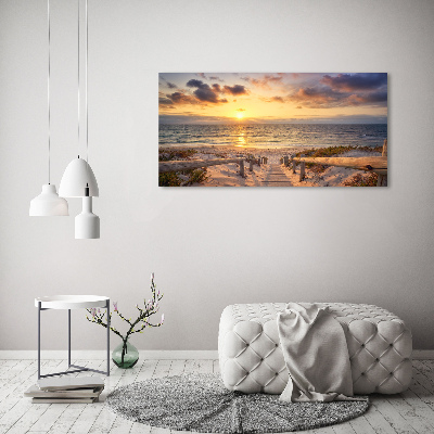 Canvas wall art Path to the beach