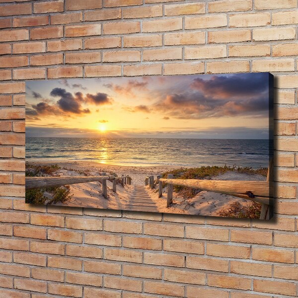 Canvas wall art Path to the beach