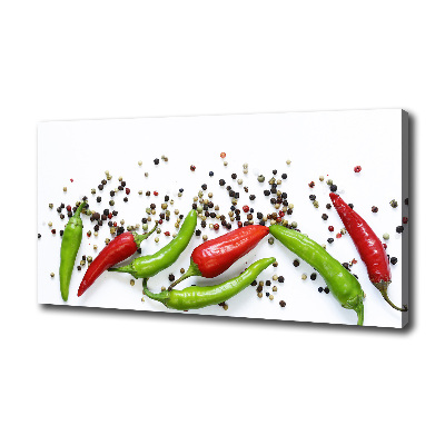 Canvas wall art Chilli peppers