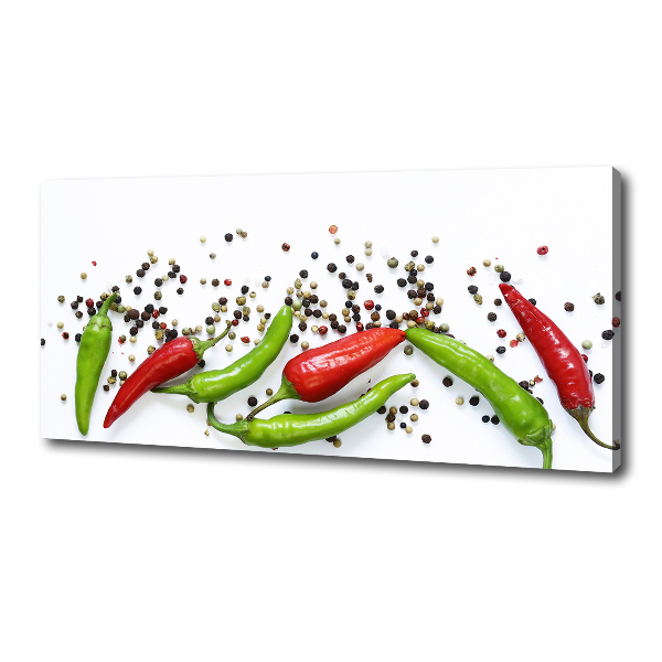 Canvas wall art Chilli peppers