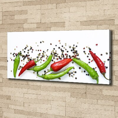 Canvas wall art Chilli peppers