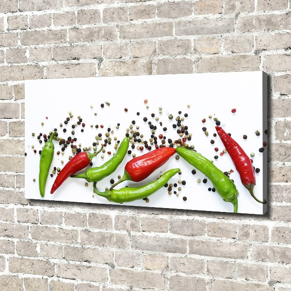 Canvas wall art Chilli peppers