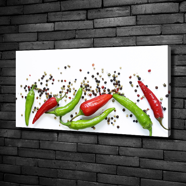 Canvas wall art Chilli peppers