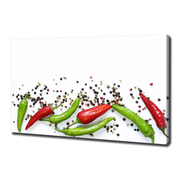 Canvas wall art Chilli peppers