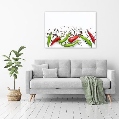 Canvas wall art Chilli peppers