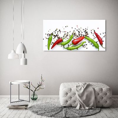 Canvas wall art Chilli peppers