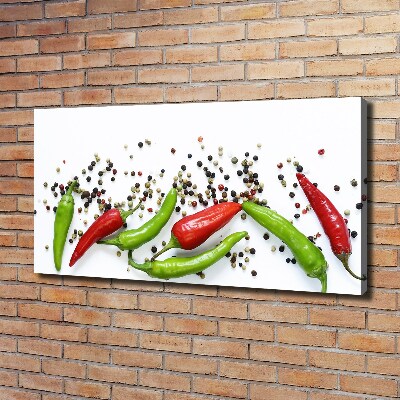 Canvas wall art Chilli peppers