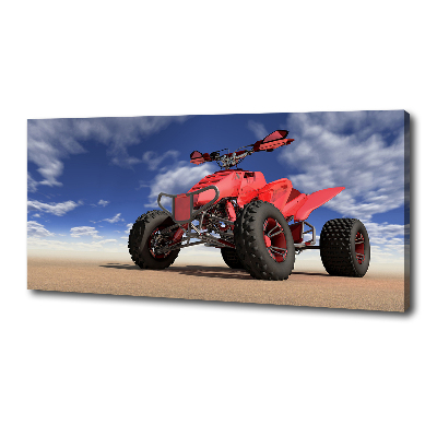 Canvas wall art Quad in the desert