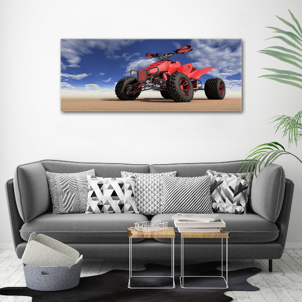 Canvas wall art Quad in the desert