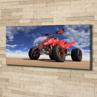 Canvas wall art Quad in the desert