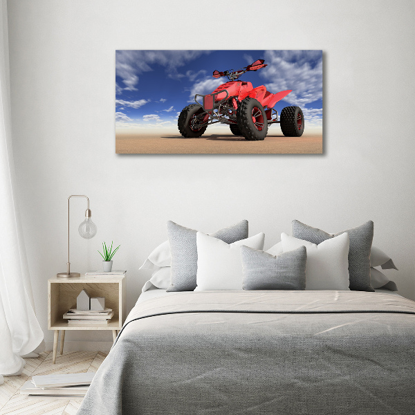 Canvas wall art Quad in the desert