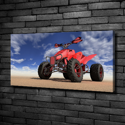 Canvas wall art Quad in the desert