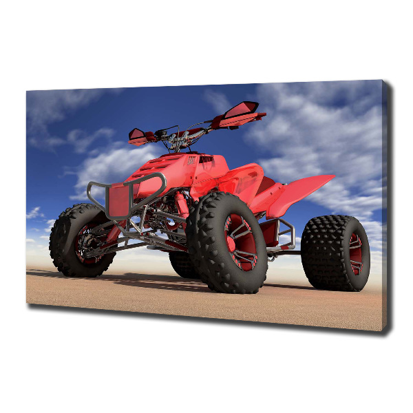 Canvas wall art Quad in the desert