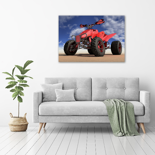 Canvas wall art Quad in the desert