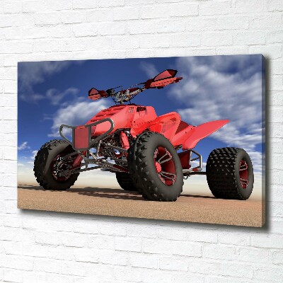 Canvas wall art Quad in the desert