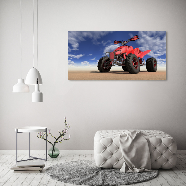 Canvas wall art Quad in the desert