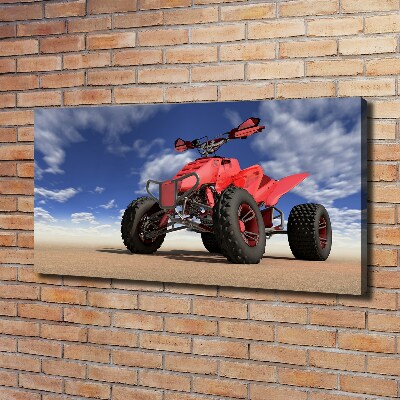 Canvas wall art Quad in the desert