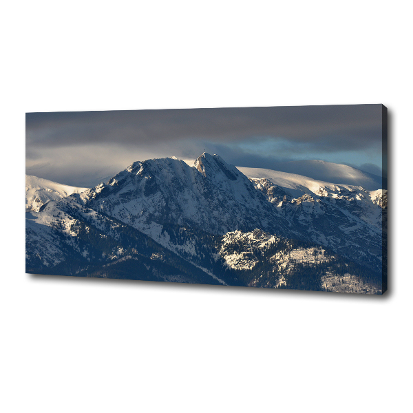 Canvas wall art Giewont in winter