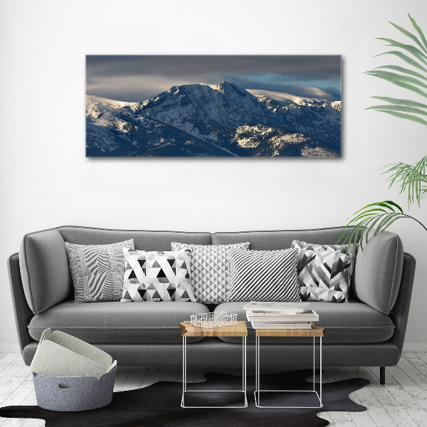 Canvas wall art Giewont in winter