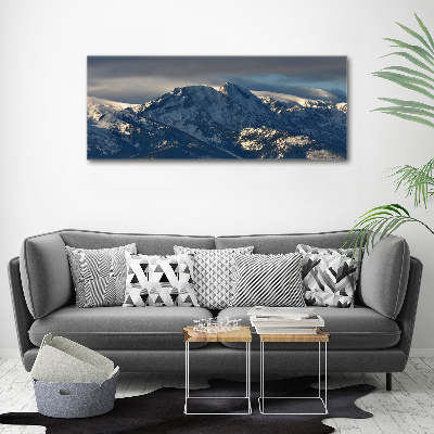 Canvas wall art Giewont in winter