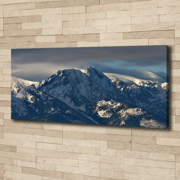 Canvas wall art Giewont in winter