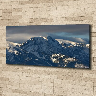 Canvas wall art Giewont in winter